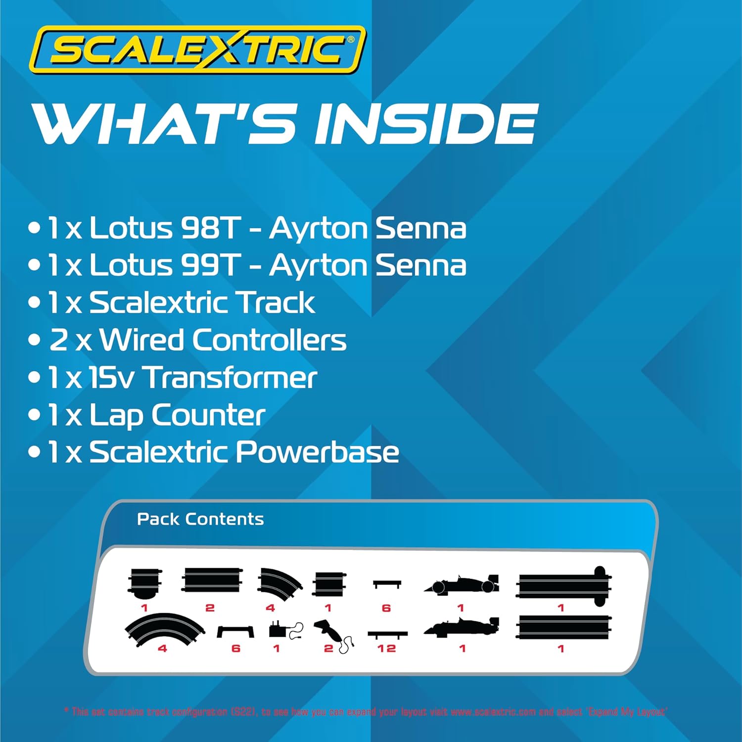 Scalextric Racing Track Sets for Kids - 1980s Grand Prix Speed Track - Electric Race Tracks for Boys & Girls 5+, Slot Car Race Tracks - 1:32 Scale Mini Car Racing Sets, Boys Birthday Gifts