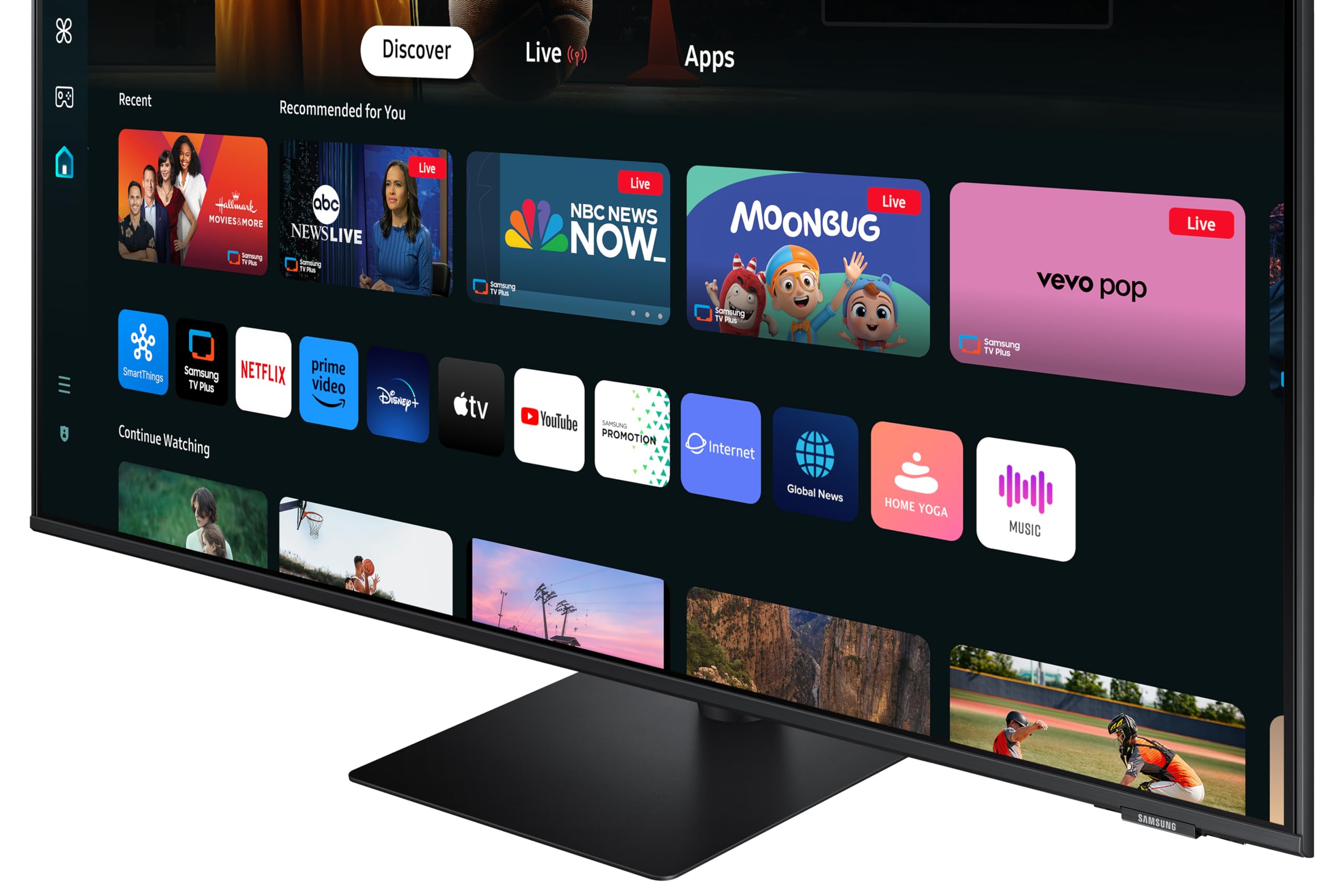 Samsung LS43DM702UUXXU 43" 4K Ultra HD HDR10 Smart Monitor with Speakers - 3840x2160, USB-C, HDMI, WiFi, Bluetooth, Smart Hub for TV streaming, Catch Up Apps and Gaming Hub