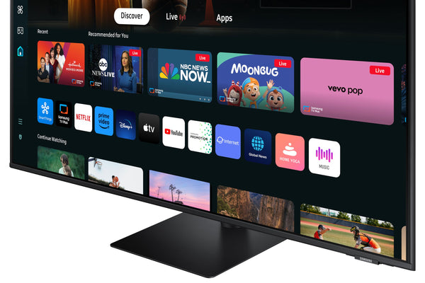 Samsung LS43DM702UUXXU 43" 4K Ultra HD HDR10 Smart Monitor with Speakers - 3840x2160, USB-C, HDMI, WiFi, Bluetooth, Smart Hub for TV streaming, Catch Up Apps and Gaming Hub