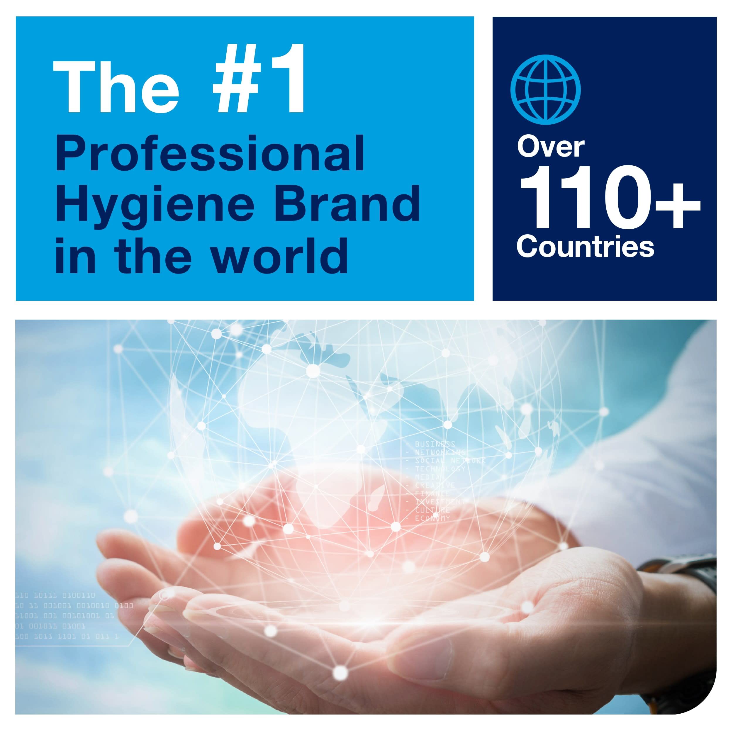 Tork 130070 Heavy-Duty Wiping Paper / 2 Ply Absorbent Paper Roll Suitable for Tork W1 Wipers Wall/Floor/Standard System / Blue / 1 x 340m / Ø 37.5cm