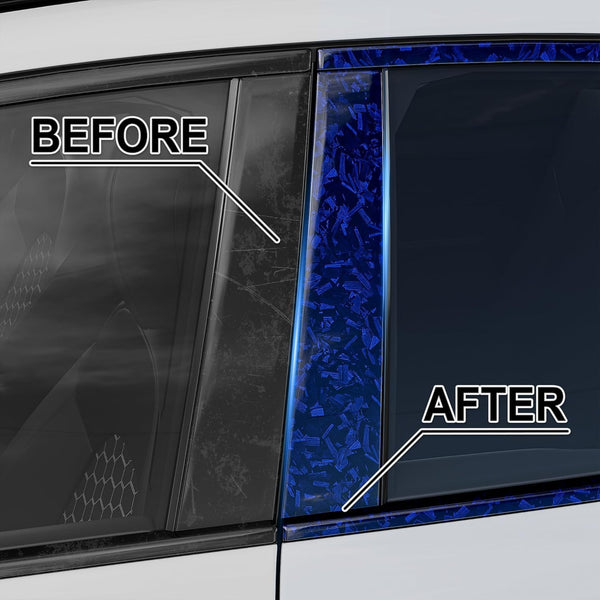 Purple Forged Carbon Fiber Vinyl Wrap, Foneso Self Adhesive Film, High Glossy Car Wrap Roll, Auto Interior Stickers Sheets Films Wraps Without Bubble for DIY Use 1ft x 5ft