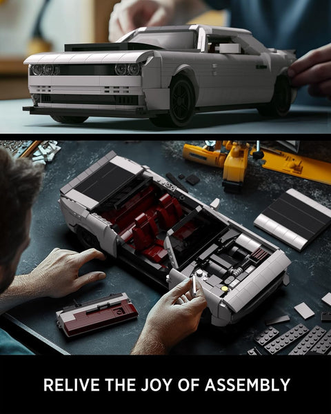 Nifeliz DEMON Muscle Car Building Set, Iconic Car Model to Build for Adults, Collectible Car Set for Gift-Giving for Muscle Car Fans (1225 PCS, NF10284)