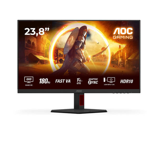 AOC Gaming 25G3ZM/BK - 24.5" 240Hz FHD Monitor, 0.5ms MPRT, FreeSync Premium (1920x1080, HDMI 2.0 x 2, DisplayPort 1.2 x 1, Headphone out (3.5mm)) black/red