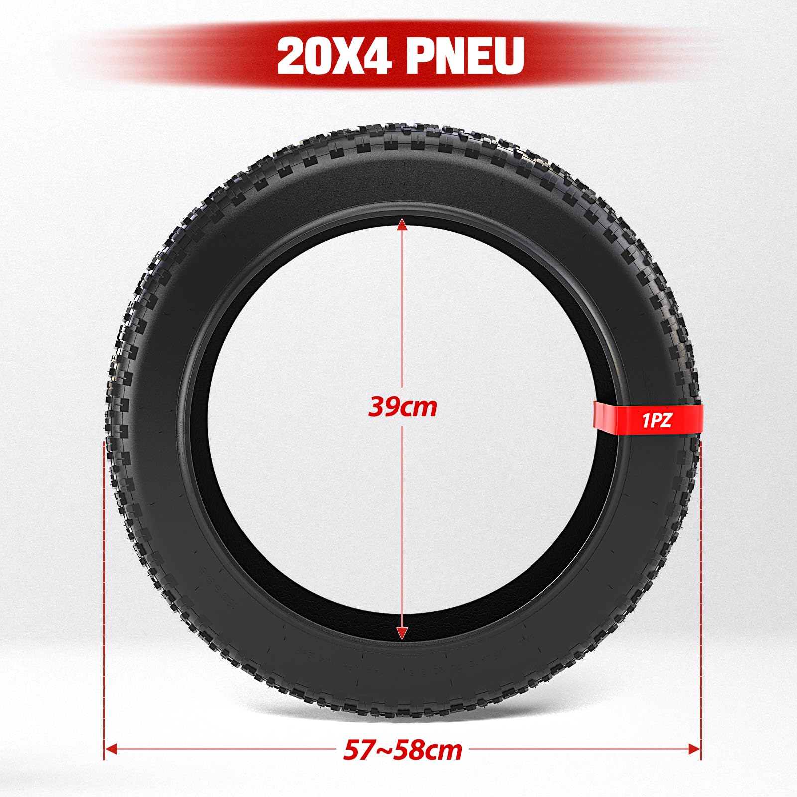 1PZ F3T-2X4 Fat Bike Tyre 20 x 4.0 for 20Inch Electric Mountain Bike Snow Bike Beach Bike 20x4.10 20x4.20 20x4.25 20x4.35 20x4.40 20x4.50