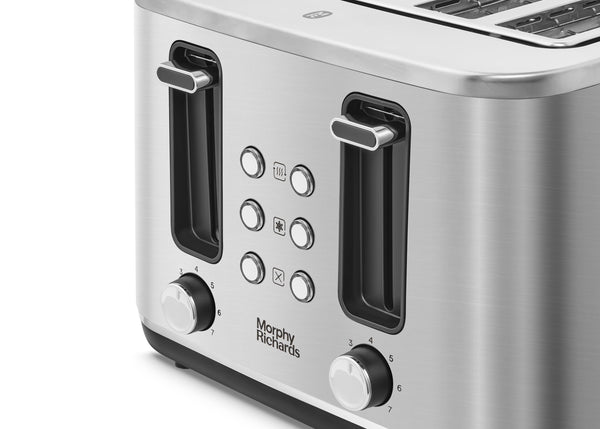 Morphy Richards Motive 4 Slice Toaster (Brushed Steel) 242800