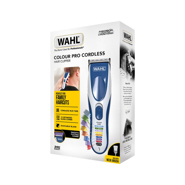 Wahl Colour Pro Cordless Combi Haircutting Kit, Hair Clipper & Trimmer for Full Haircuts, Rechargeable, Long Life Hair Clipper & Battery Powered Trimmer, Colour Coded for Easy Clipping, Full Haircuts