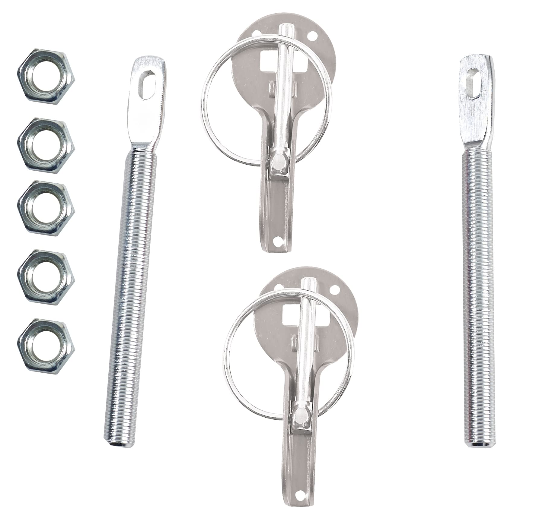 OCC MOTORSPORT BLACK KIT CLOSURE OF BONNET WITH SPRING