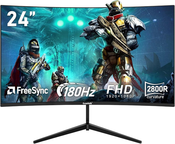 Gawfolk 34 Inch Ultrawide Curved 144Hz Gaming Computer Monitor 1500R PC Screen 21:9 UWQHD (3440x1440),Adaptive Sync,178° Viewing Angle,Display Port、HDMI 2.0, VESA75x75MM-Black