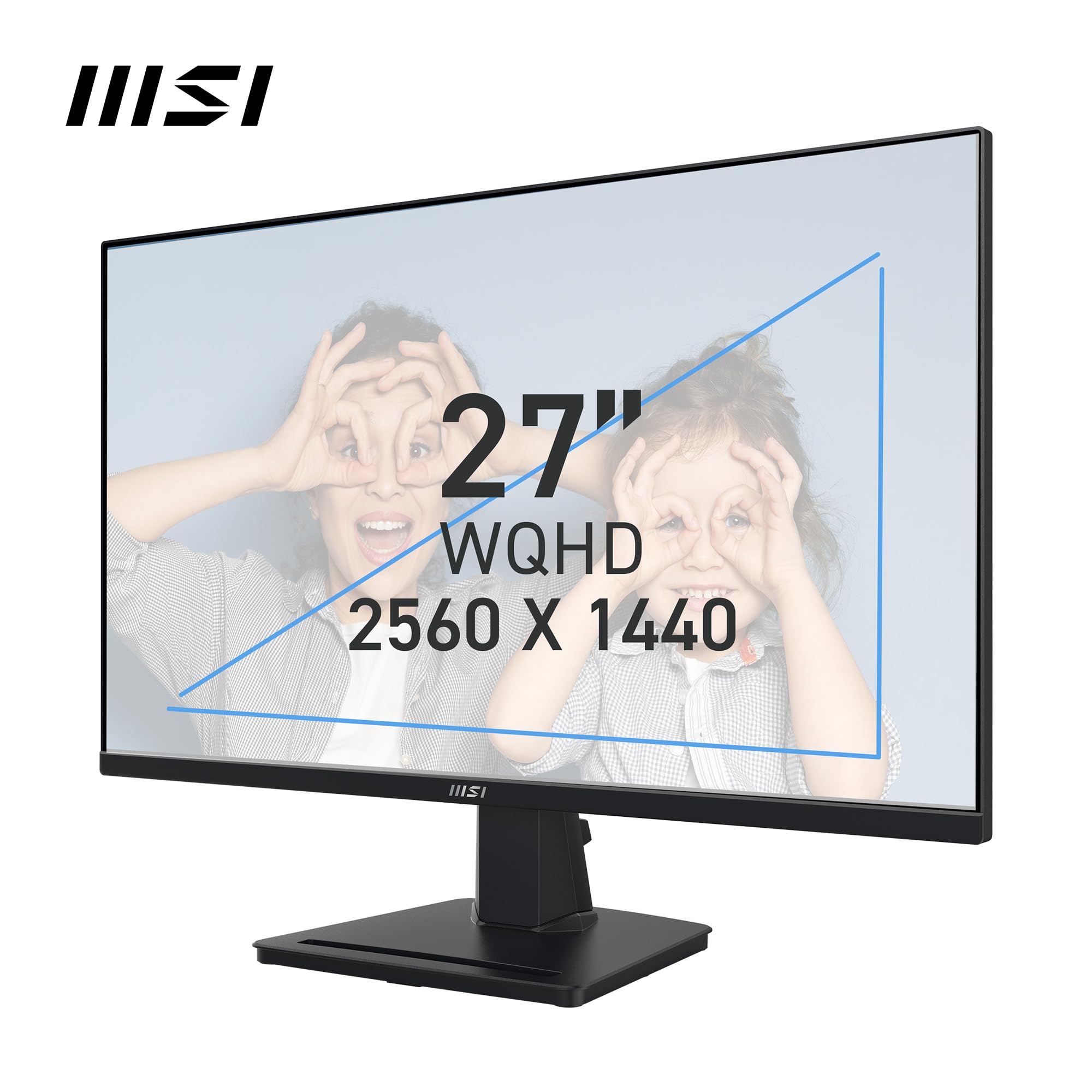MSI PRO MP251 24.5 Inch Full HD Office Monitor - 1920 x 1080 IPS Panel, 100 Hz, Eye-Friendly Screen, Built-in Speakers, Tilt-Adjustable - HDMI 1.4b, D-Sub (VGA)