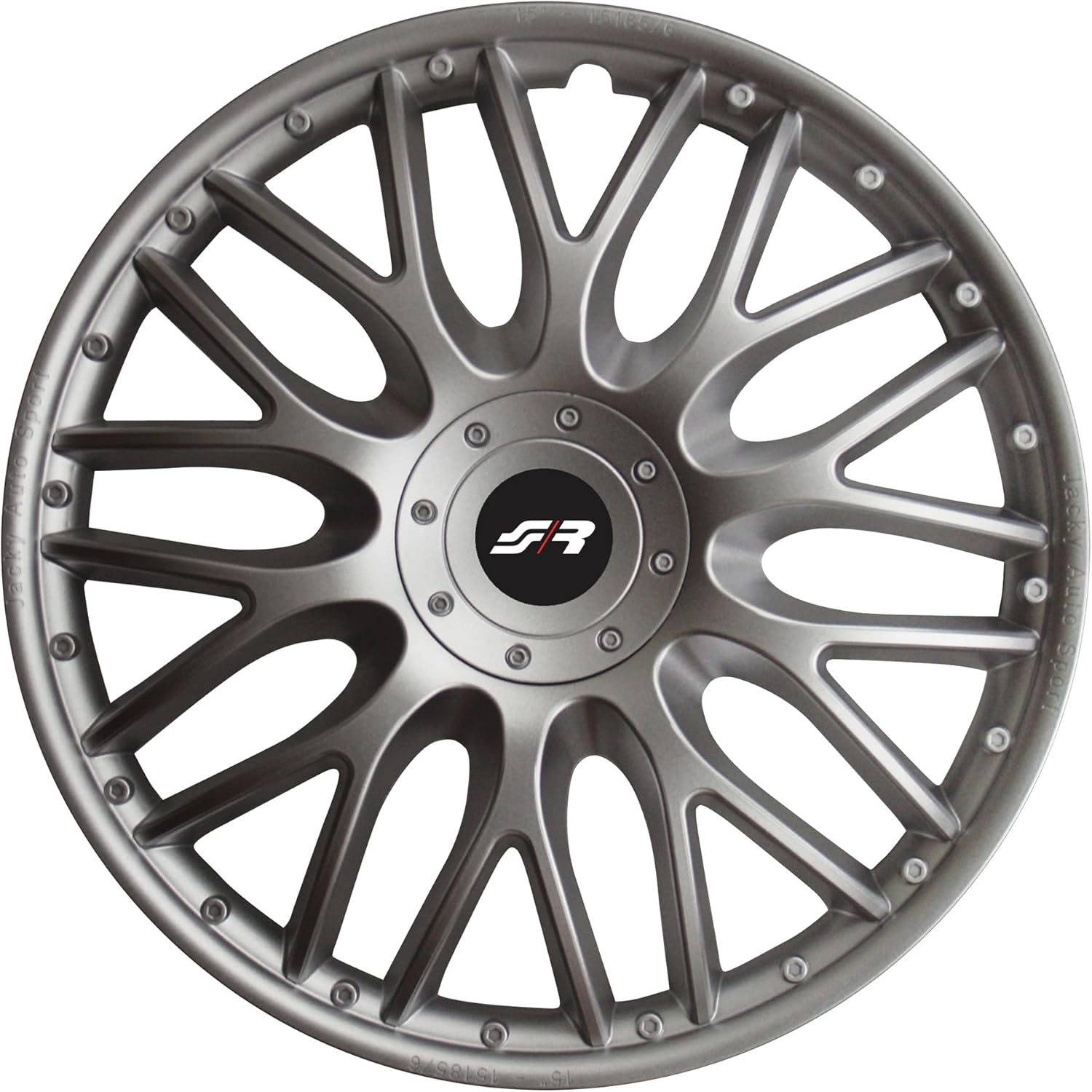 Simoni Racing ORD/14 Set of 4 Orden Wheel Trims 14 Inch Universal Car Wheel Trims Grey Silver