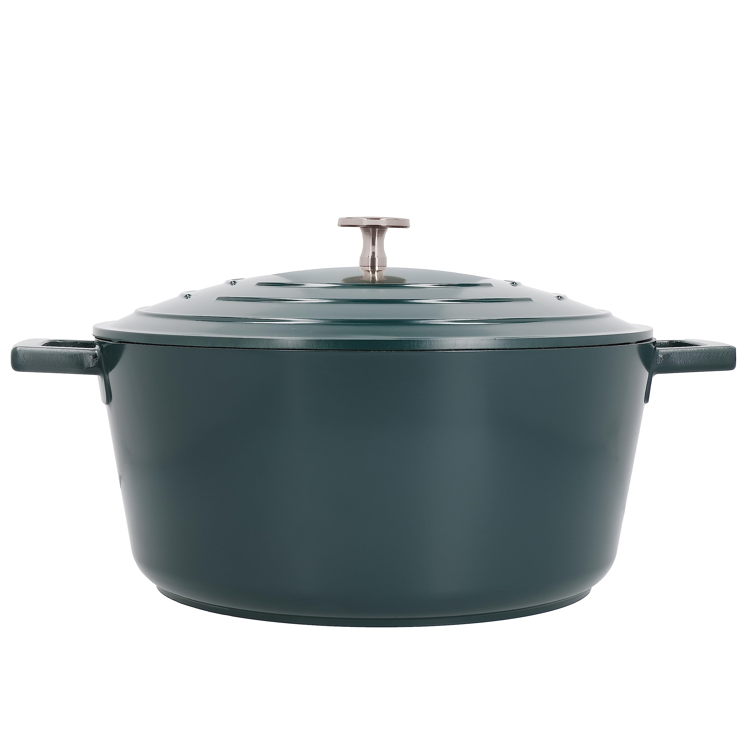MasterClass Casserole Dish With Lid, Medium 4L/24 cm, Lightweight Cast Aluminium, Induction Hob And Oven Safe, Black