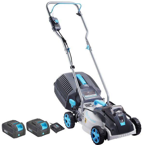 swift 40V Cordless Lawnmower with battery and charger, Brushless motor, 32cm cutting width,Mulching, 30L Grass Box, 5 Cutting Heights, including 1pc 2.0Ah Battery and Charger