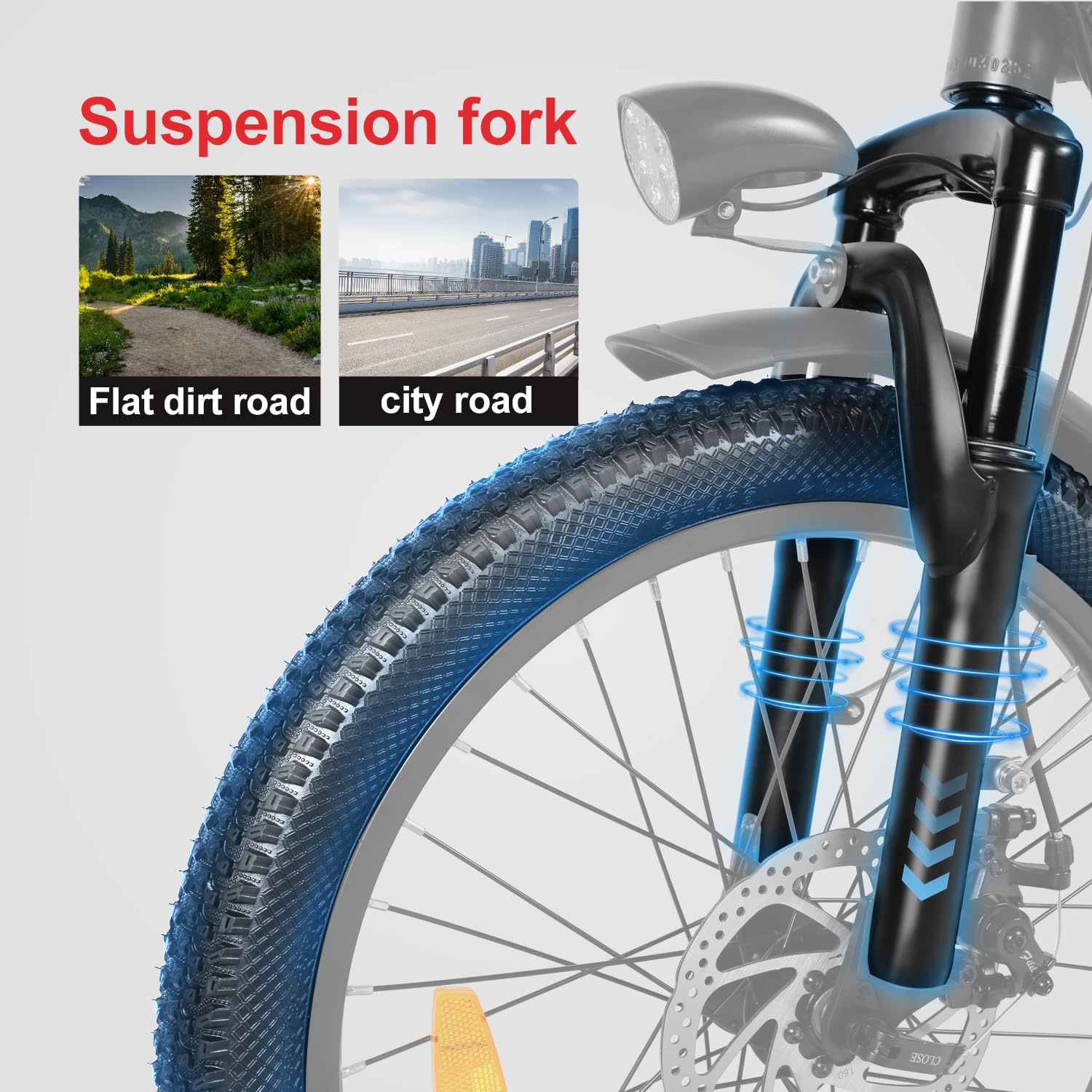 SAMEBIKE Electric Bike For Adults, 36V 13AH Removable Battery, City Commuting Motor Ebike Electric Bicycle 20 inches with Basket, Phone Holder, class 7 Speed, 20"*2.35"Tire