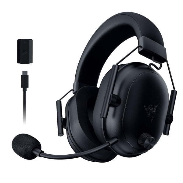 Razer BlackShark V2 Pro (2023) for PC - Premium Wireless E-Sports Headset (HyperClear Super Wideband Mic, TriForce Titanium 50 mm Driver, Bluetooth, Up to 70hrs Battery) White