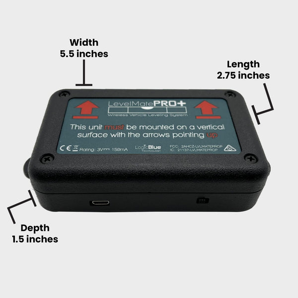 LogicBlue Technology LevelMatePRO Wireless Campervan Leveller, Caravan Accessory for Levelling, Motorhomes Essential, Effortless Setup for Phones with App, Apple Watch Compatible