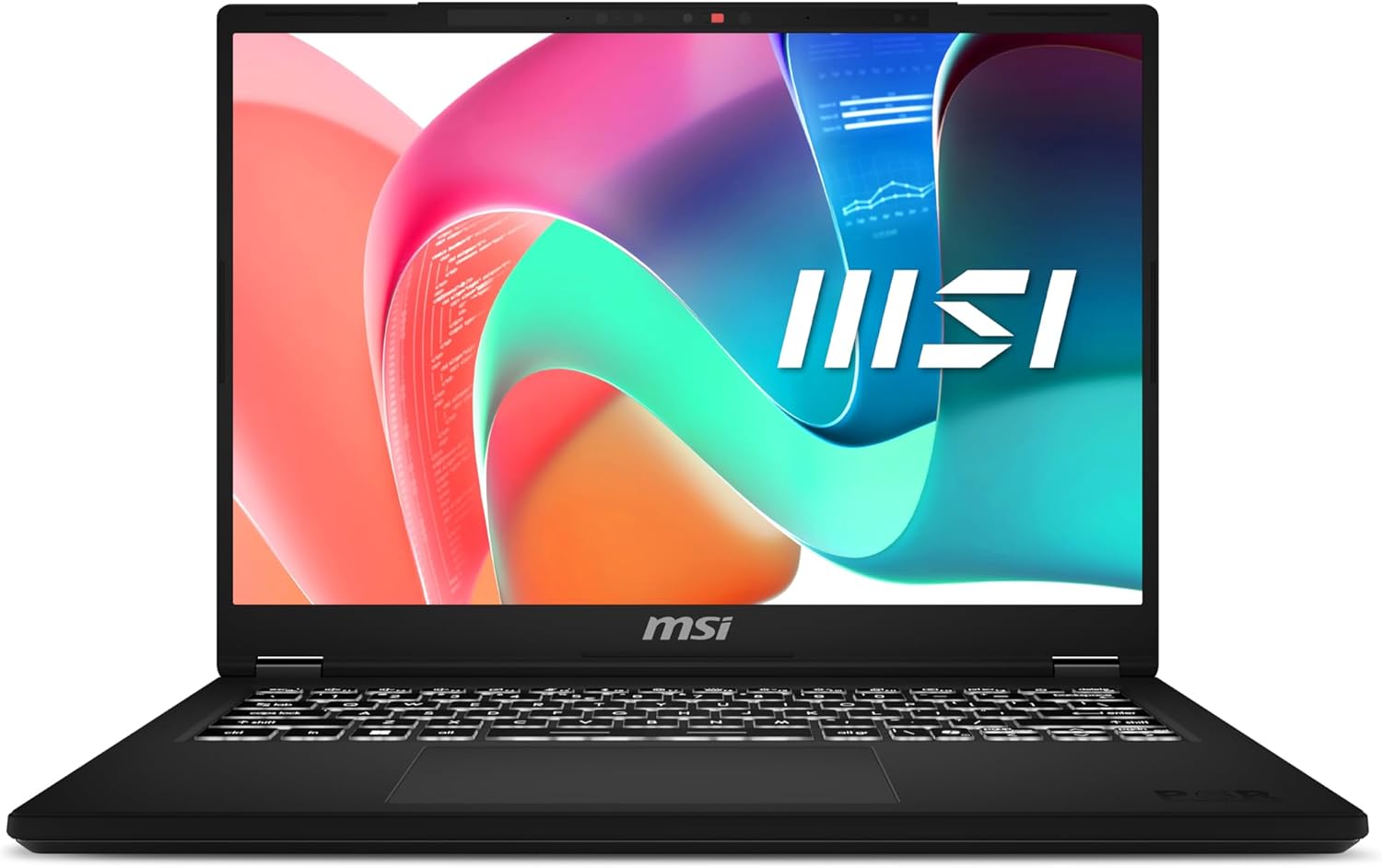 MSI Modern 14H Laptop | Intel Core 5 210H | Intel Graphics | 14" Full HD+ Screen | 16GB RAM | 512GB SSD | Windows 11 Home Plus | Classic Black