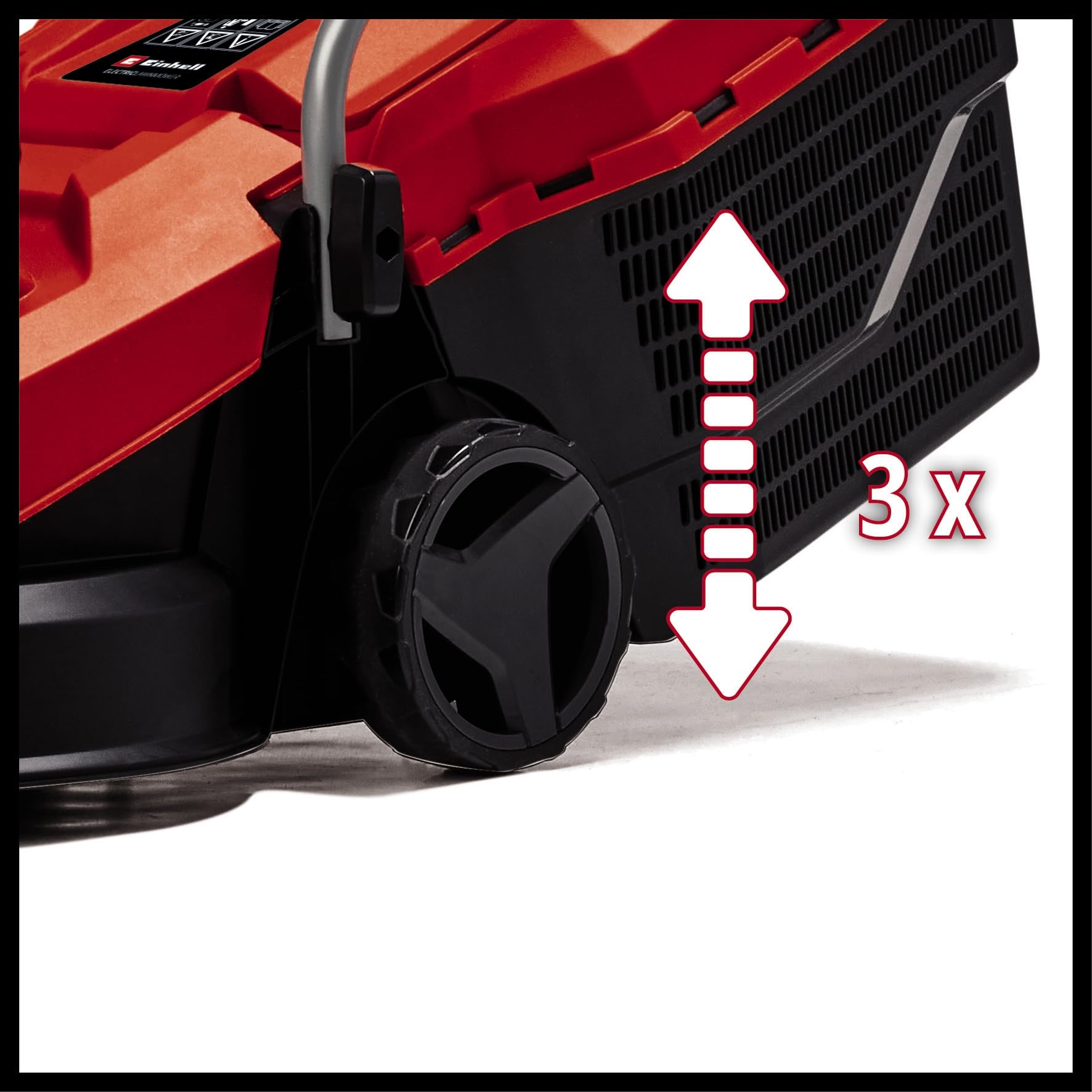 Einhell 1000W Electric Lawn Mower - 32cm Cutting Width, 30L Large Capacity Grass Box, Variable Height Grass Cutter (30-70mm) - Lightweight Corded