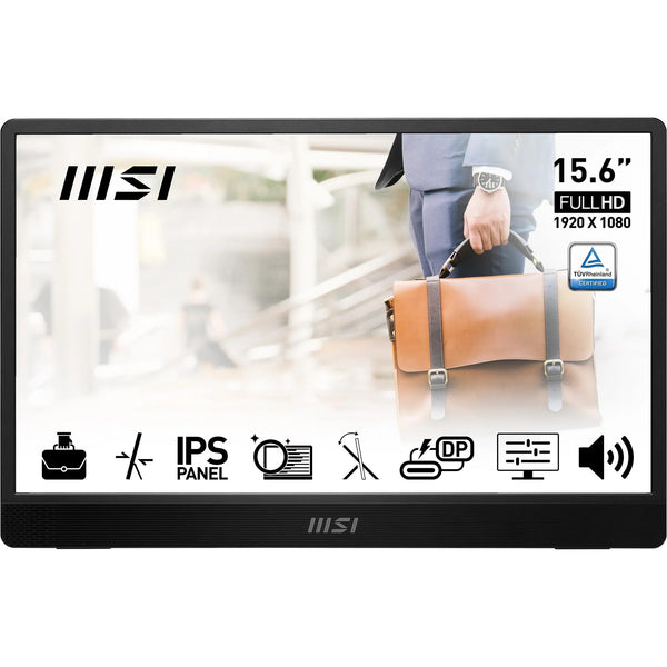 MSI PRO MP251 24.5 Inch Full HD Office Monitor - 1920 x 1080 IPS Panel, 100 Hz, Eye-Friendly Screen, Built-in Speakers, Tilt-Adjustable - HDMI 1.4b, D-Sub (VGA)