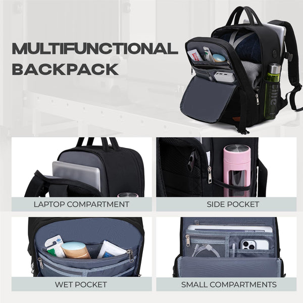 VMIKIV for Ryanair Cabin Bags 40x20x25 Underseat Carry On Bag,Small Travel Backpack Cabin Size for Men Women,Hand Luggage for Overnight, Weekend,Under Seat Casual Daypack for Airlines