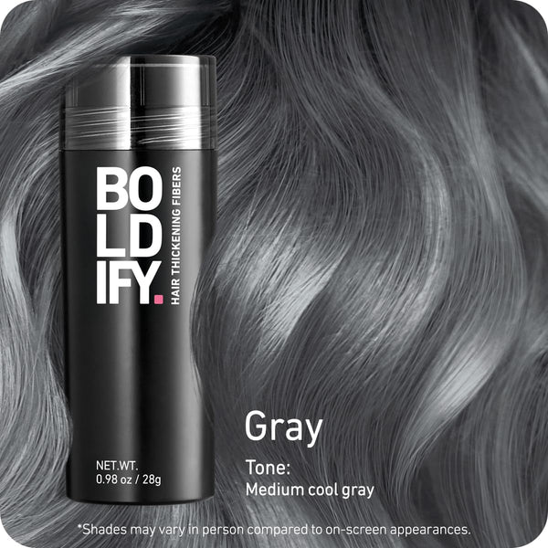 BOLDIFY Hair Fibres (56g) - Fill In Thinning and Fine Hair for an Instantly Fuller, Thicker Look - 14 Shades for Women and Men - Medium Brown