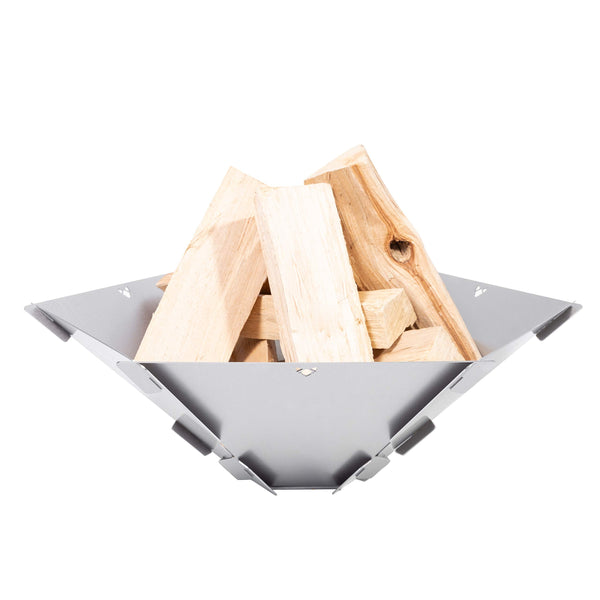 FENNEK Hexagon | The mobile fire pit made of stainless steel | Easy to dismantle and stick together | For camping, fishing vanlife and much more.