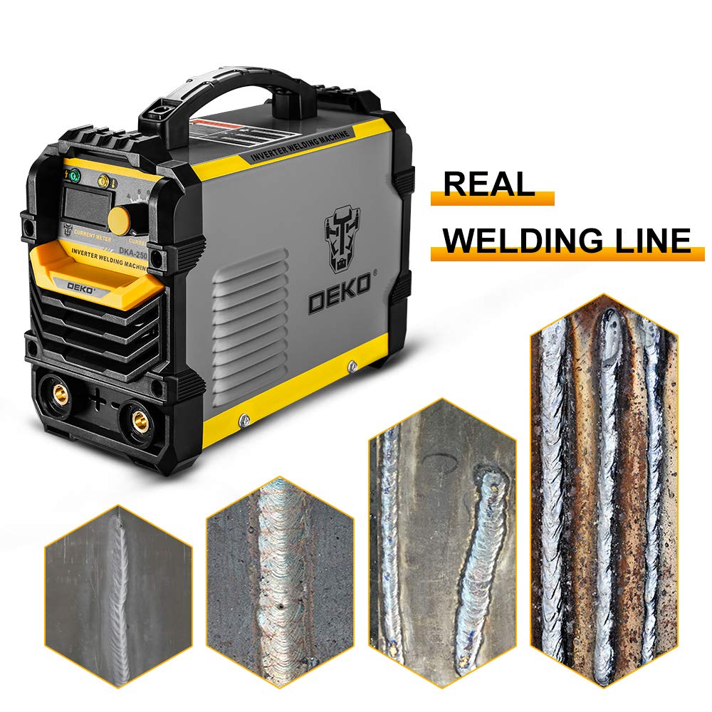 MIG Welder 135Amp: DEKO 220V Flux Core MIG/Lift TIG/Stick 3-in-1 Welding Machine IGBT Inverter Portable Kit with Welding Gun, Wire