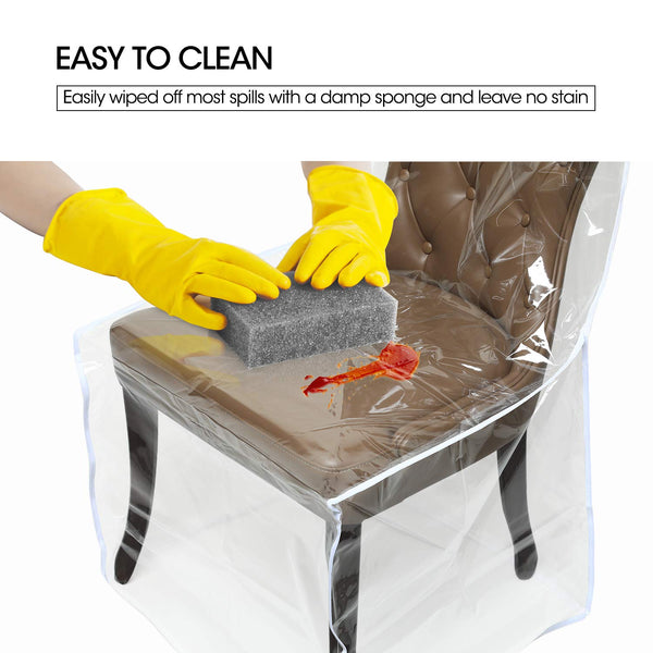 Mardili Plastic Dining Chair Protector(4 Pack)