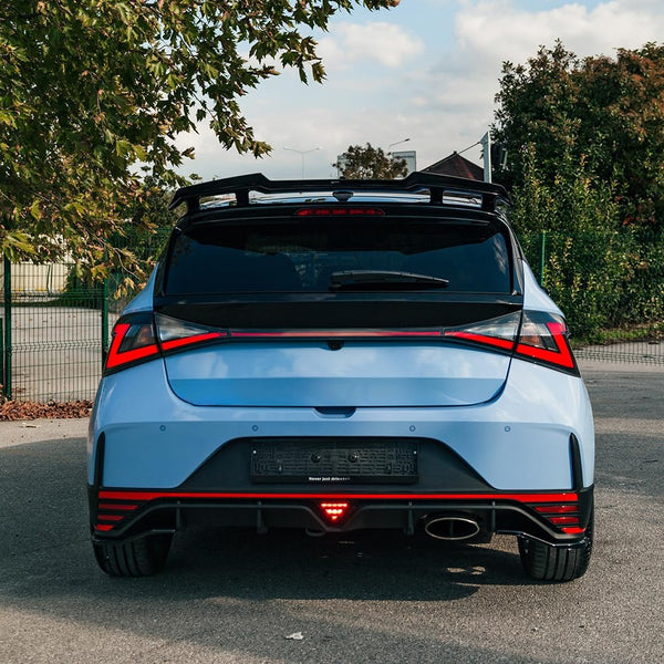 Oneway Rear Side Diffusors compatible with Hyundai I20 N MK3 2020- - Gloss black