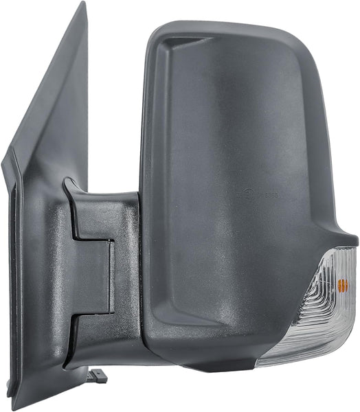 Driver Right Side Door Wing Mirror O/S Manual Without Heated Short Arm Black Cover For Mercedes Sprinter VW Crafter 2006 to 2018