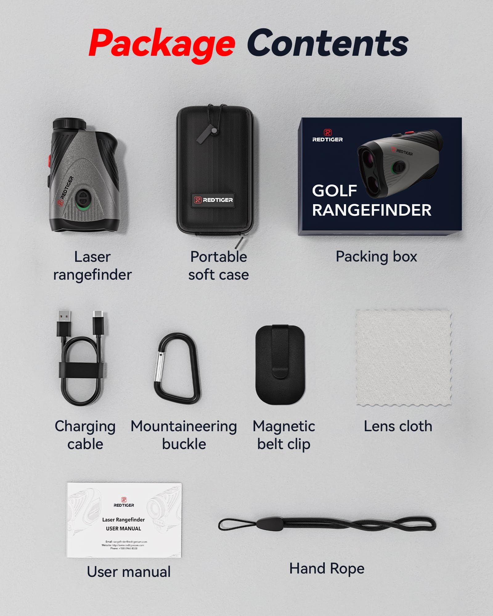 Golf Rangefinder with Slope On/Off,1200 Yards,7X Magnification Laser Range Finder Golf, Flag Pole Lock Vibration, Rechargeable & Magnetic Suction