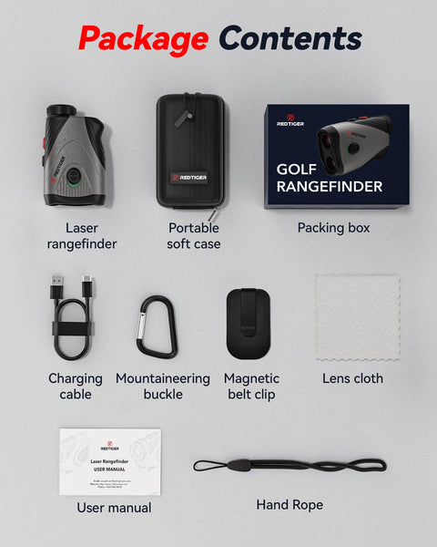 Golf Rangefinder with Slope On/Off,1200 Yards,7X Magnification Laser Range Finder Golf, Flag Pole Lock Vibration, Rechargeable & Magnetic Suction