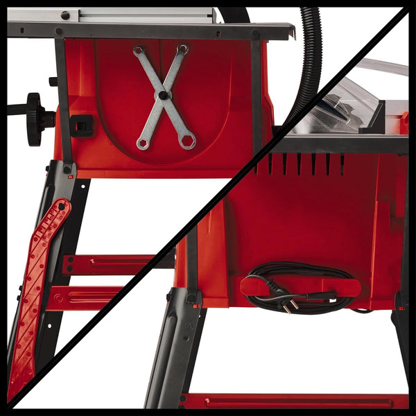 Einhell 4340490 Bench-type Circular Saw TC-TS 2025/2 U (Maximum 2000 W, Saw Blade with Height/Angle Adjustment Facility, Parallel Stop, Angle Stop +/- 60°), 113.5 cm*89.6 cm*87.0 cm