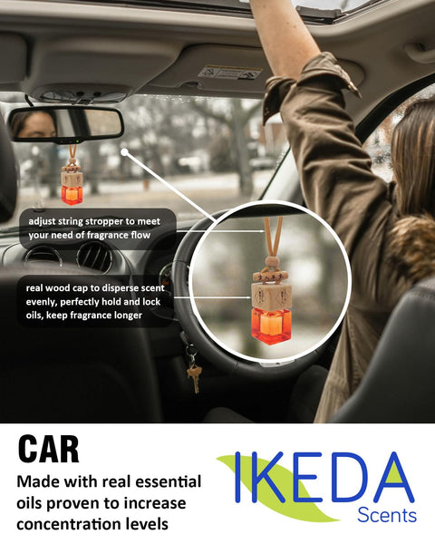 Car Air Fresheners for Men | Air Fresheners with Odour Eliminator Technology | Long Lasting Fragrance Car Accessories for Men | Strong Scents Perfume Diffusers (10ml Dark Night)