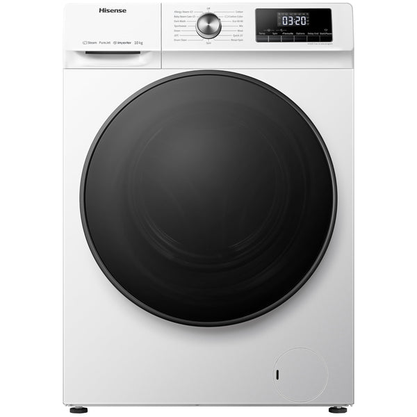 Hisense 3 Series WFQA9014EVJM Freestanding 9 KG Front Load Washing Durable Inverter Machine Steam Wash Quick Wash 15 Washing Programs 1400 RPM White- Energy Rating A