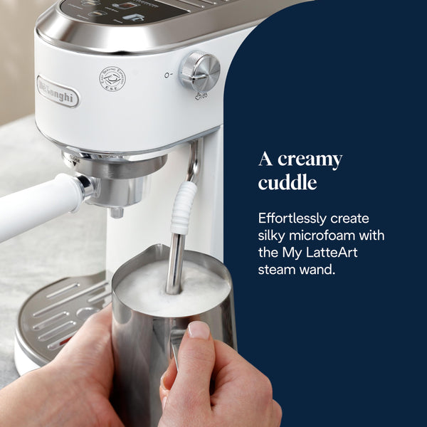 De'Longhi Dedica Style, Traditional Pump Espresso Machine, Coffee and Cappuccino Maker, EC685M, Silver