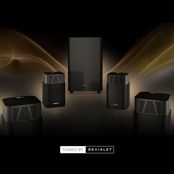 Hisense AX5125H 5.1.2 Channel 500W Dolby Atmos Soundbar with Wireless Subwoofer& Up Firing Speakers& Turly Wireless Rear Speakers