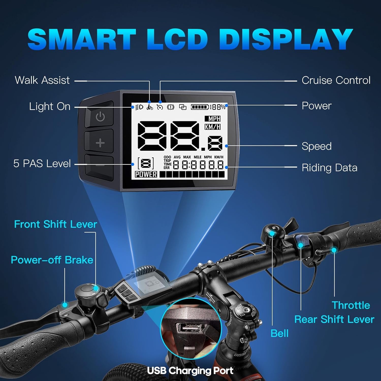 Fafrees 26" Electric Bikes for Adults, 468Wh Removable Battery, Pedal Assist Ebikes for Men Women, 250W Electric Bicycle for City, 25KM/H 21-Speed MTB, HAILONG ONE