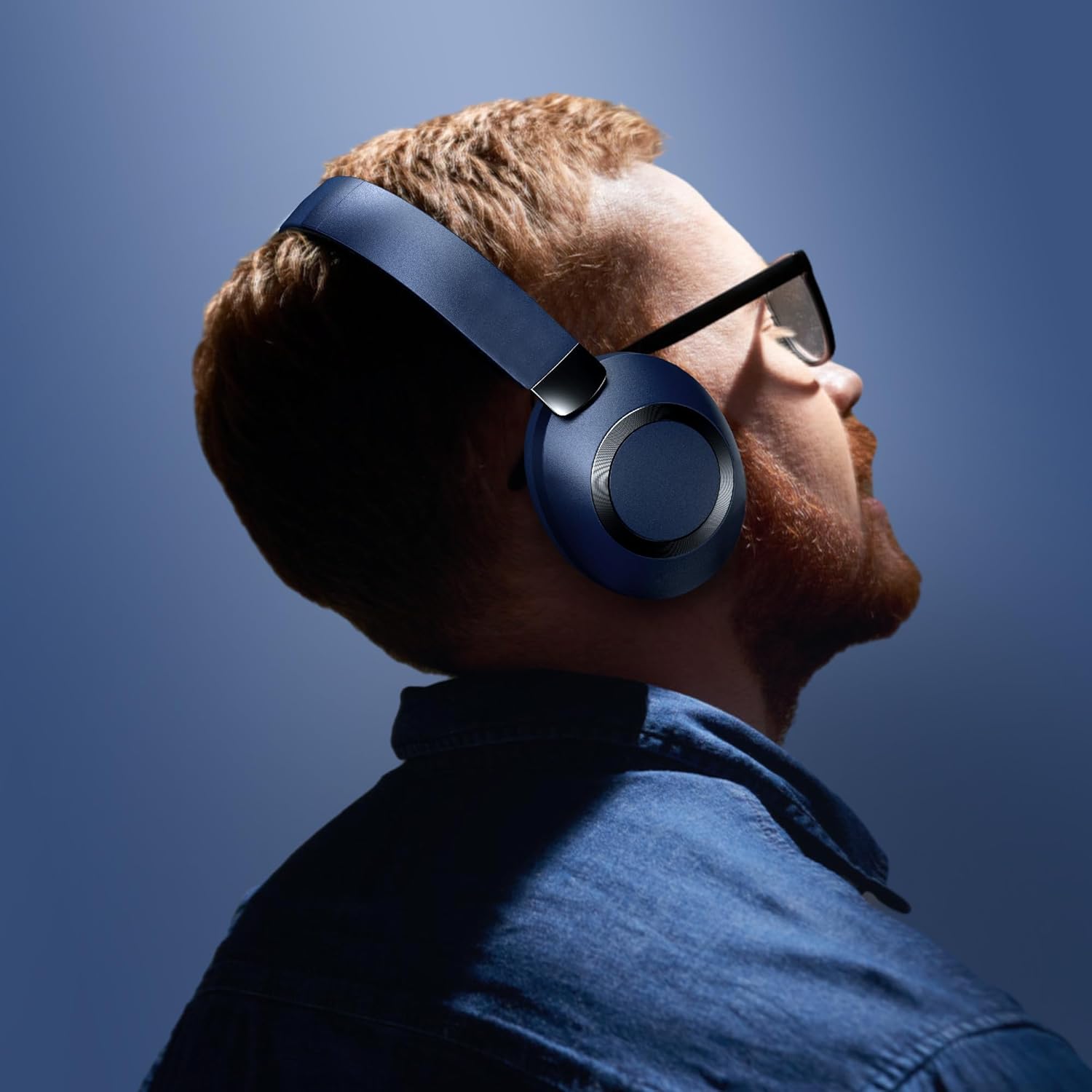 Active Noise Cancelling Wireless Headphones, 100H Playtime with Microphone, Over- Ear Bluetooth Headphones with Deep Bass,Fast Charging for Travel,Office,Home