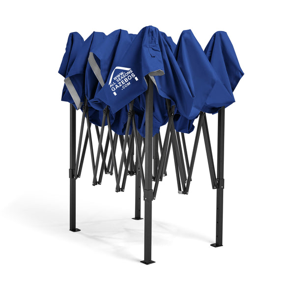 All Seasons Gazebos 3x4.5 Fully Waterproof Pop up Gazebo With Accessories - Metallic Grey