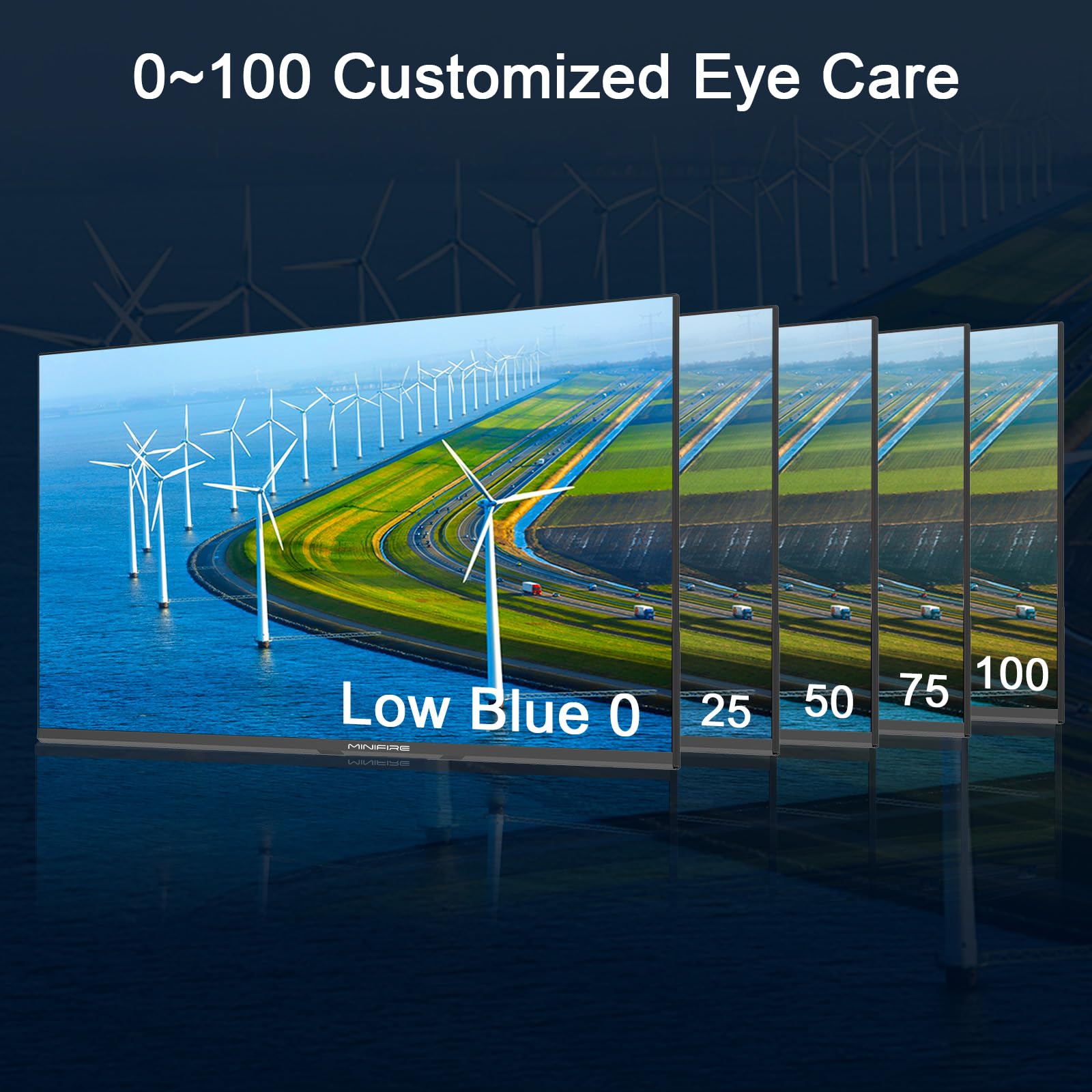 Minifire 27 Inch Gaming Monitor, 180Hz, Curved Gaming Monitor, Built in Speaker, Crosshair, 1Ms, sRGB130%, FHD 1080P Computer Screen, VESA Compatible, Eye Care Adaptive Sync HDMI＆DP Prots （MFG27C1 ）