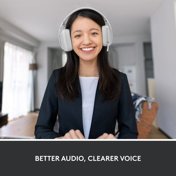 Logitech Brio 500 Full HD Webcam with Auto Light Correction, show Mode, Dual Noise Reduction Mics, Webcam Privacy Cover, Works with Microsoft Teams, Google Meet, Zoom, USB-C Cable, Streaming - White