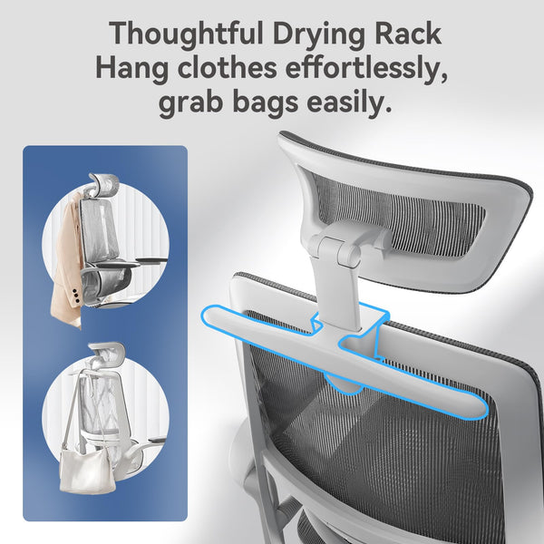 SIHOO M59AS Ergonomic Office Chair, Desk Chair with 3D Coordinated Flip-up Armrests, Computer Chair with Dual Back Design and Adaptive Dynamic Lumbar