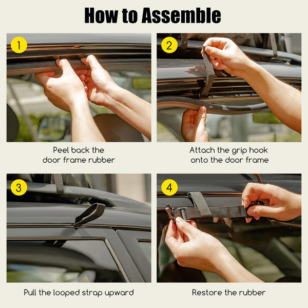 COSTWAY 15/21 Cubic Feet Car Roof Bag, 100% Waterproof Roofing Cargo Carrier with Anti-Slip Mat, Combination Lock & Straps, Rooftop Luggage Storage Box (Black, 21 Cubic Ft/600L)