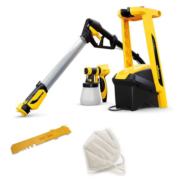 WAGNER Universal Sprayer W 690 FLEXiO - Electric Paint Sprayer for dispersion/latex paints, varnishes & glazes - interior and exterior usage, 15m²-6 min, 1800 ml/800 ml capacity, 630 W, 3.5 m hose