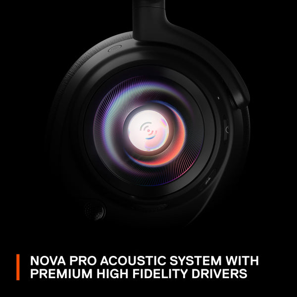 SteelSeries Arctis Nova Pro for Xbox - Multi-System Gaming Headset (Xbox, PC, Switch & More) - Premium Hi-Fi Drivers - Hi-Res Certified GameDAC Gen2 - 360° Spatial Audio - Retractable Mic