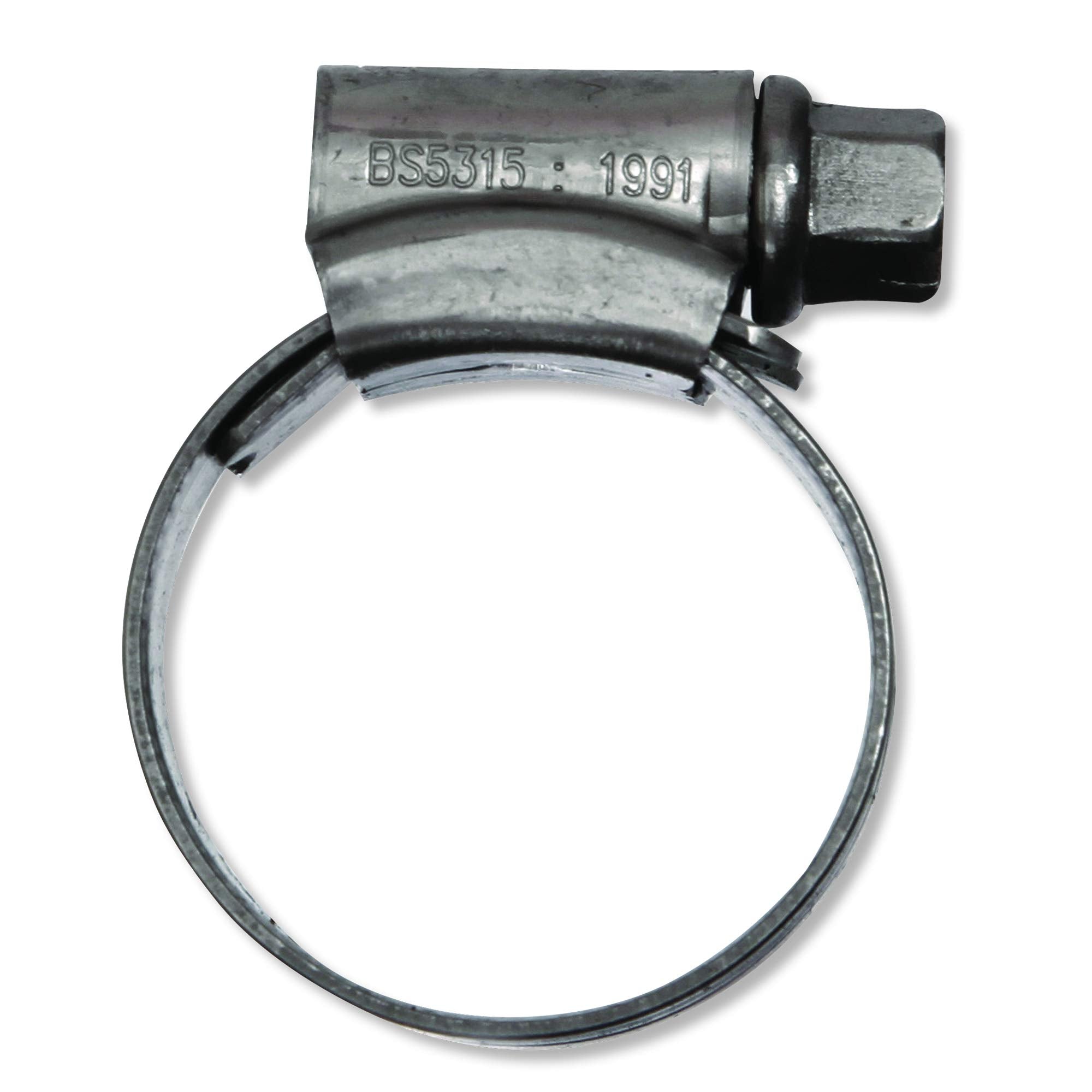 Eclipse Professional Tools ECW1-2A W1 Box of 10 35-50mm (1 ⅜" - 1 ¾") Mild Steel Worm Gear Hose Clamps