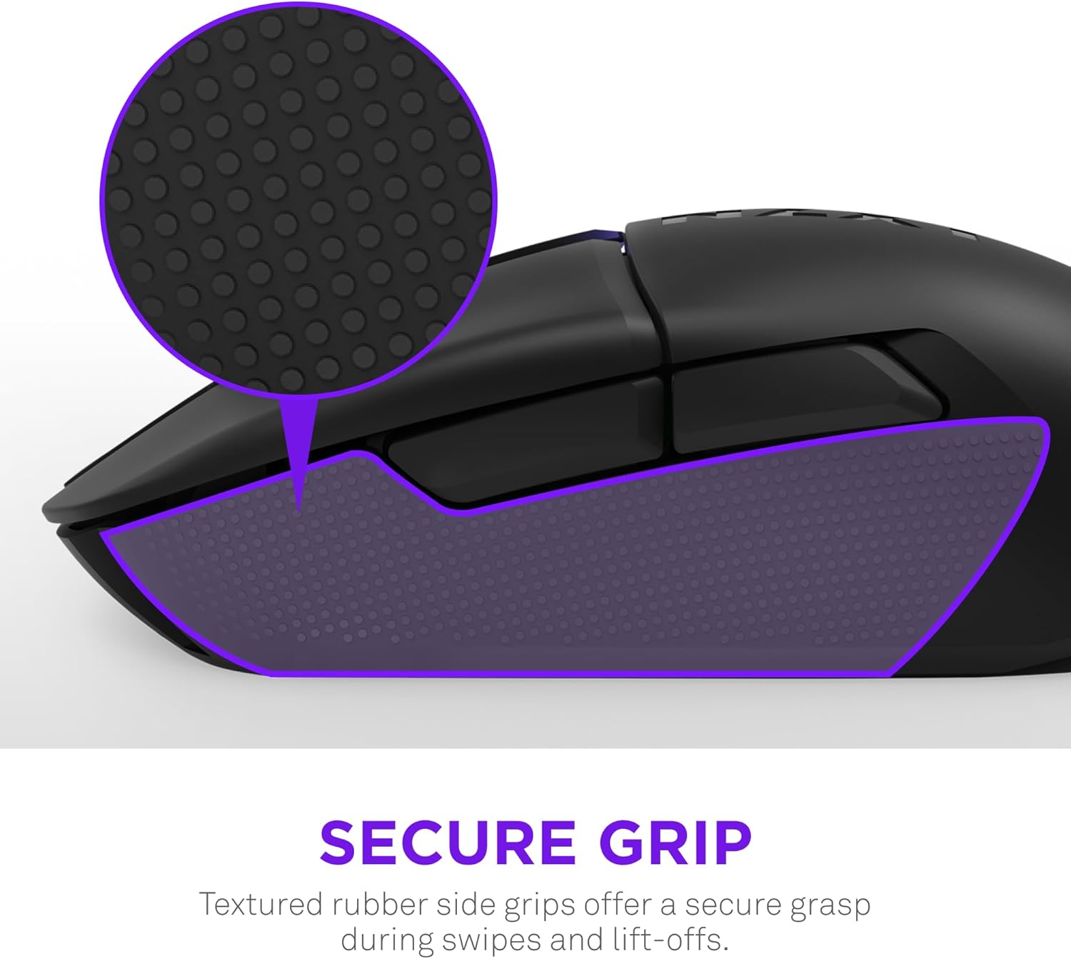 NZXT Lift Elite Wireless Gaming Mouse - Ultra-Lightweight 57 g - 4K/8K Polling Rates, Optical Switches, 26K DPI Optical Sensor - Long Battery Life - Rubber Side Grips - 5 Programmable Buttons - Black