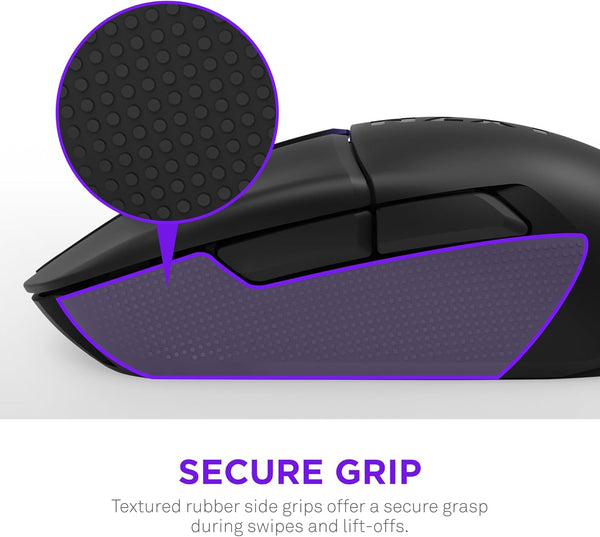 NZXT Lift Elite Wireless Gaming Mouse - Ultra-Lightweight 57 g - 4K/8K Polling Rates, Optical Switches, 26K DPI Optical Sensor - Long Battery Life - Rubber Side Grips - 5 Programmable Buttons - Black
