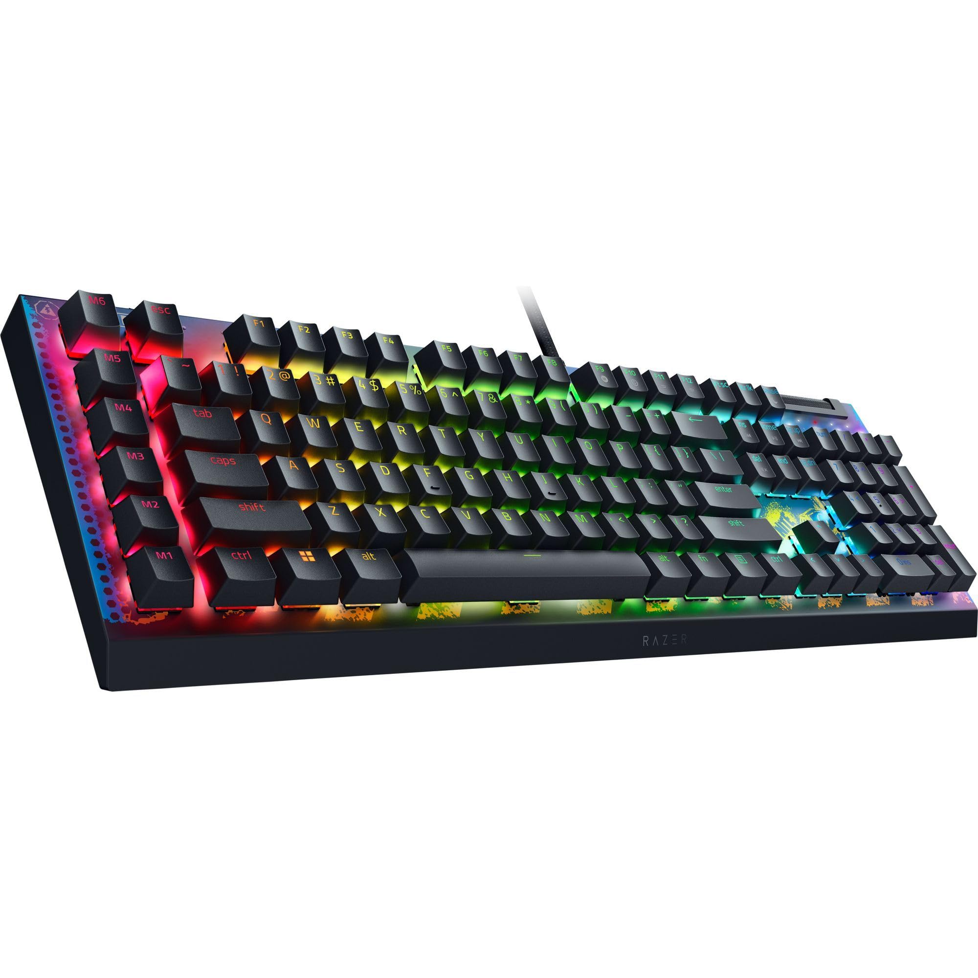 Razer BlackWidow V4 X Minecraft Edition - Mechanical Gaming Keyboard - Chroma RGB (Green Mechanical Switches, 6 Dedicated Macro Keys, Doubleshot ABS Keycaps) US Layout | Minecraft