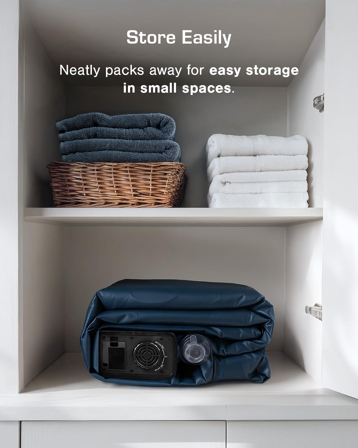 Active Era Premium Single Inflatable Mattress | Airbed for Home with Built-In Pump | 3 Min Self Inflating Blow Up Bed | Flocked Surface & Puncture Resistant Air Bed for Guests & Camping 187x99x53cm